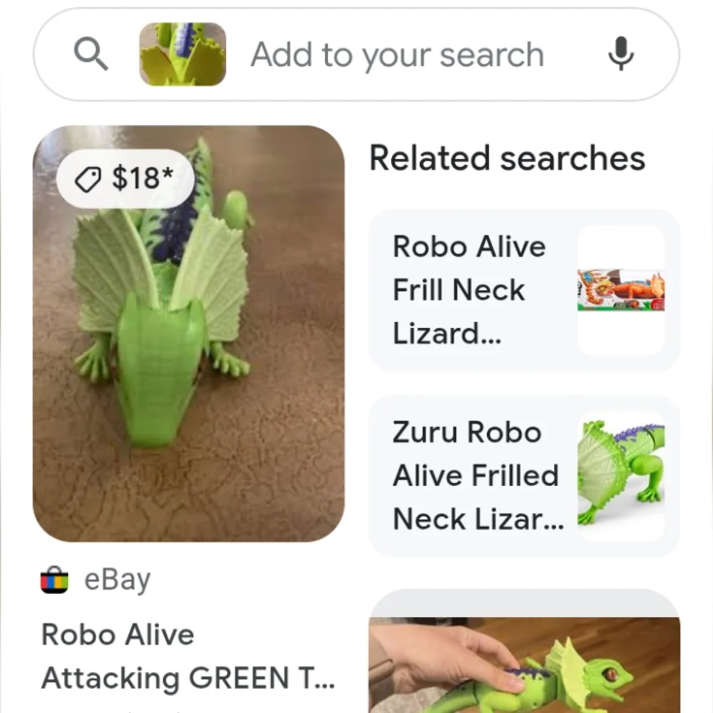 robo alive novelty frilled